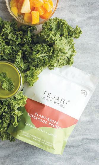 The blend is made with organic apples, kale and spinach. PHOTO BY SARAH DUFFY