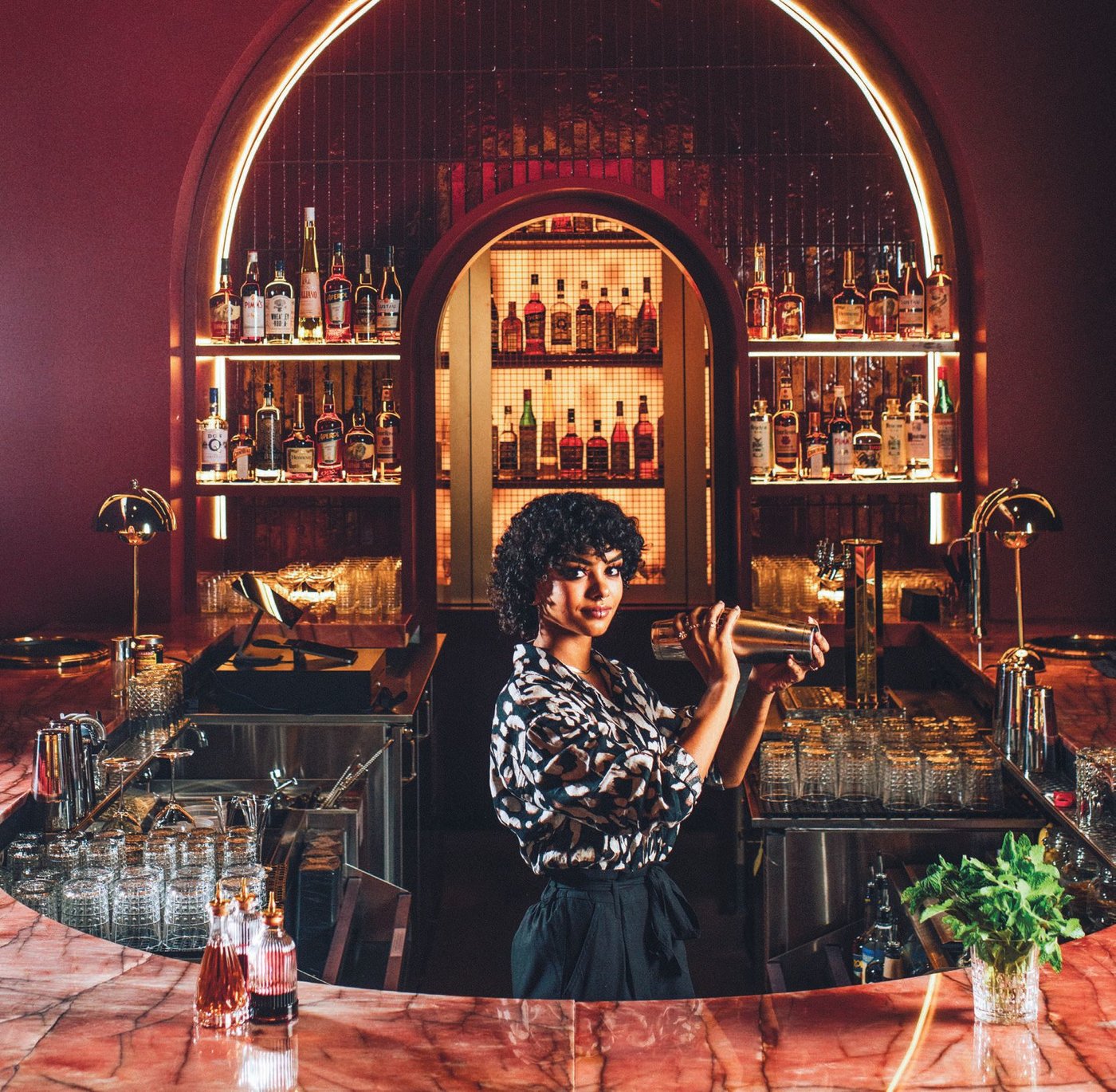 The woman behind the buzzy, era-inspired cocktails, beverage director Sophie Burton. PHOTO BY DENNY CULBERT