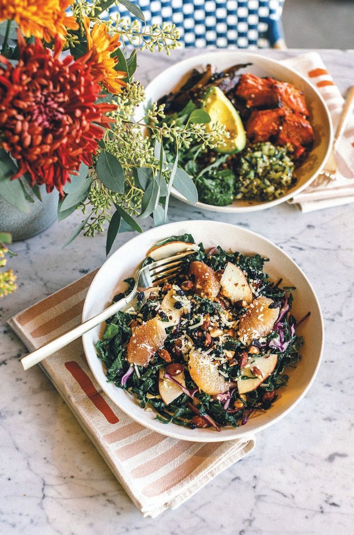 The Mother Earth bowl and organic kale salad are fan favorites PHOTO COURTESY OF FLOWER CHILD