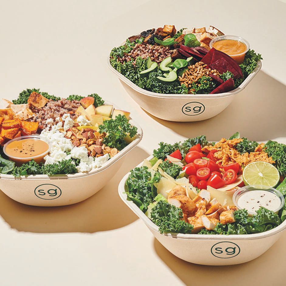 Sweetgreen’s selection of salads