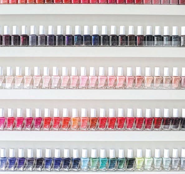 Sugarcoat’s color wall has extensive choices. PHOTO BY SARA HANNA