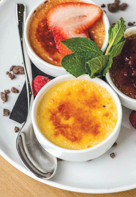The creme brulee is the perfect addition to any movie PHOTO BY ANGIE WEBB
