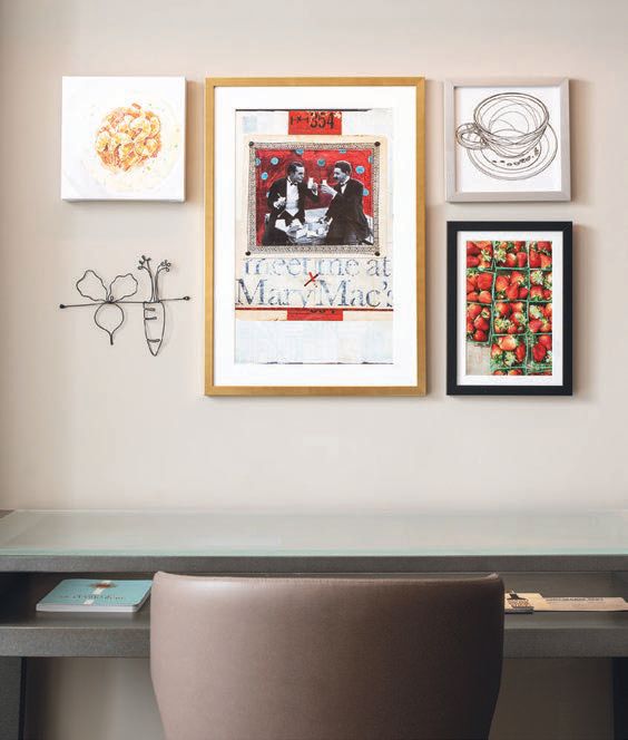 Each guest room features stunning art, much of which nods to the hotel’s roots in the culinary arts. PHOTO BY ERIK MEADOWS